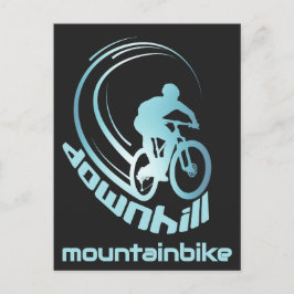 Downhill Mountainbike MTB Mountainbike Briefkaart