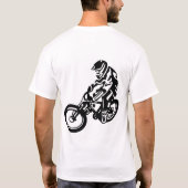 Downhill mountainbike rijder t-shirt (Achterkant)