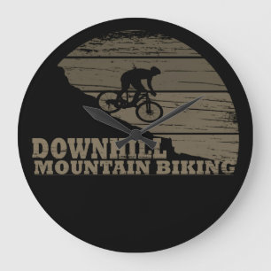 Downhill mountainbiken  grote klok
