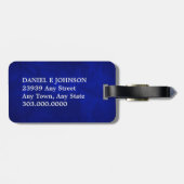 Downhill Ski Blue Bagagelabel (Achterkant horizontaal)