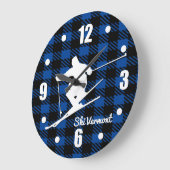 Downhill Ski personaliseert Grote klok (Hoek)