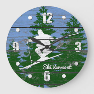 Downhill Ski personaliseren Grote Klok
