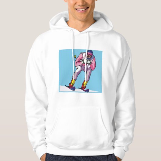 Downhill skiën Mannen Hoodie (Voorkant)