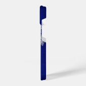 Downhill Skier Blue Monogram iPhone Hoesje (Linkerkant)