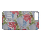 DOWNHILL SKIER MONOGRAM Case-Mate iPhone CASE (Achterkant (Horizontaal))