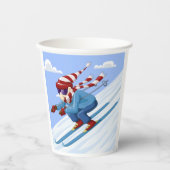 Downhill Skier Papieren Bekers (Voorkant)