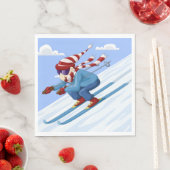 Downhill Skier Servet (Insitu)