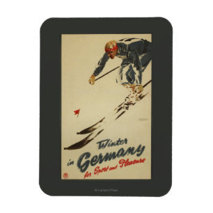 Downhill Skier - Sportbeoefening en Plezier Magneet