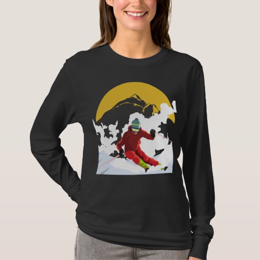 Downhill Skiing T-shirt (Voorkant)