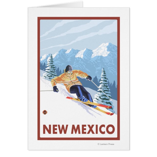 Downhill Snow SkierNew Mexico (Voorkant)