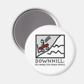 Downhill Thrill Wagon Magneet (Voorkant / Achterkant)