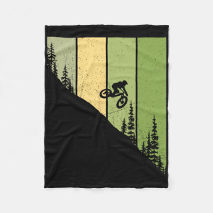 Downhillrijder Mtb - Mountainbiken Fiets Mountainb Fleece Deken