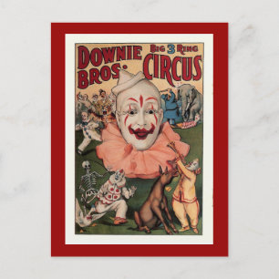 Downie Bros.  Circus Briefkaart