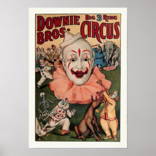 Downie Bros. Circus Poster