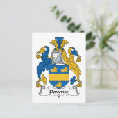 Downie Family Crest Briefkaart (Staand voorkant)