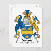 Downie Family Crest Briefkaart (Voorkant / Achterkant)