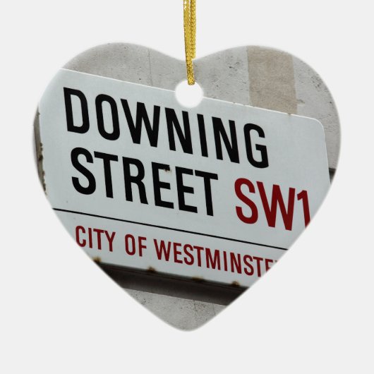 Downing Street Sign Keramisch Ornament (Voorkant)