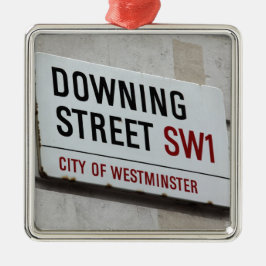 Downing Street Sign Metalen Ornament