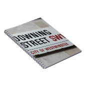 Downing Street Sign Notitieboek (Rechterzijde)