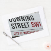 Downing Street Sign Rechthoekige Sticker (Envelop)