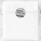 Downing Street Sign Ronde Sticker (Tas)