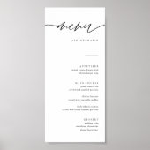Download Calligrafie Elegante Trouw Menu Kaarten Poster (Voorkant)