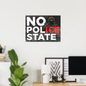 DOWNLOAD No Police State Anti-ICE protest poster (Bureau à domicile)