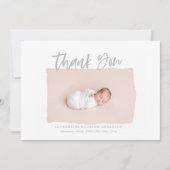 downloadbaar script dank u geboorte aankondiging (Voorkant)