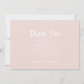 downloadbaar script dank u geboorte aankondiging (Achterkant)