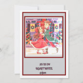 Downloadbare Christmas Party Invitation Kaart (Achterkant)