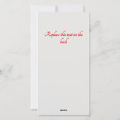 Downloadbare line art valentijn chique aangepaste feestdagenkaart (Achterkant)