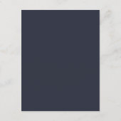 DOWNLOADBARE Navy & White Guest Details Kaart (Achterkant)