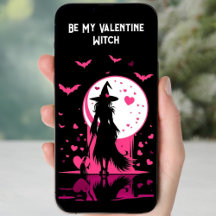 Downloadbare, roze magische heks Valentijn's Day