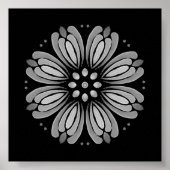 Downloadbare stip uw eigen mini bloemenmandala poster (Voorkant)