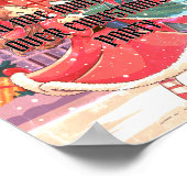 Downloadbare uitnodiging voor kinderkerstfeest poster (Hoek)