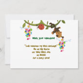 Downloadbare verjaardagsuitnodiging Card Monkey Kaart (Voorkant)