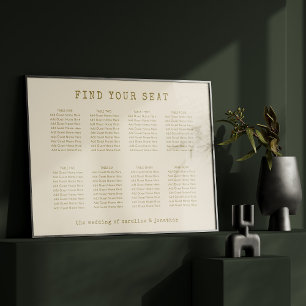 Downloadbare Zitting Grafiek Oker Typewriter Lette Poster