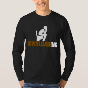 Downloaden - Funny Sarcastic Toilet Pooping T-shirt