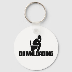 Downloaden - Funny Toilet Pooping Sleutelhanger