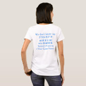 Down's Syndrome Awareness Ribbon Custom Art Shirte T-shirt (Achterkant volledig)
