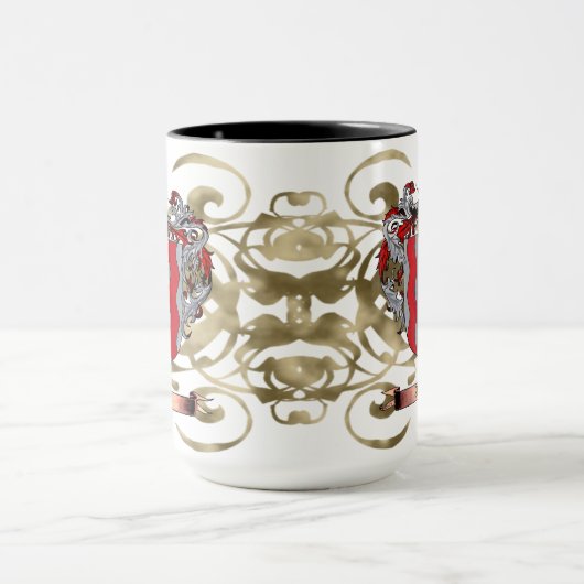 Downs wapenschild (tweezijdig) mok (Midden)