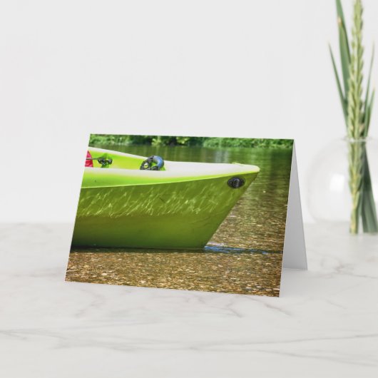 Downstream met Boat Kaart (Voorkant)