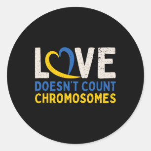 Downsyndroom Bewustzijn Geweldige downsyndroom Ronde Sticker