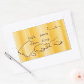 downtime rechthoekige sticker (Envelop)