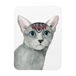Downton Cat   Bejeweld Magneet