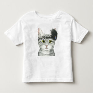 Downton Cat Bejeweld met kant Kinder Shirts