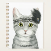 Downton Cat | Bejeweld met kant Planner (Voorkant)