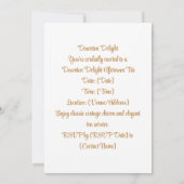 Downton Delight | Elegante thee Kaart (Achterkant)