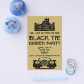 Downton Theme Dinner Party Flyer (Enkel)