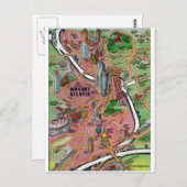 Downtown Atlanta Georgia Briefkaart (Voorkant / Achterkant)